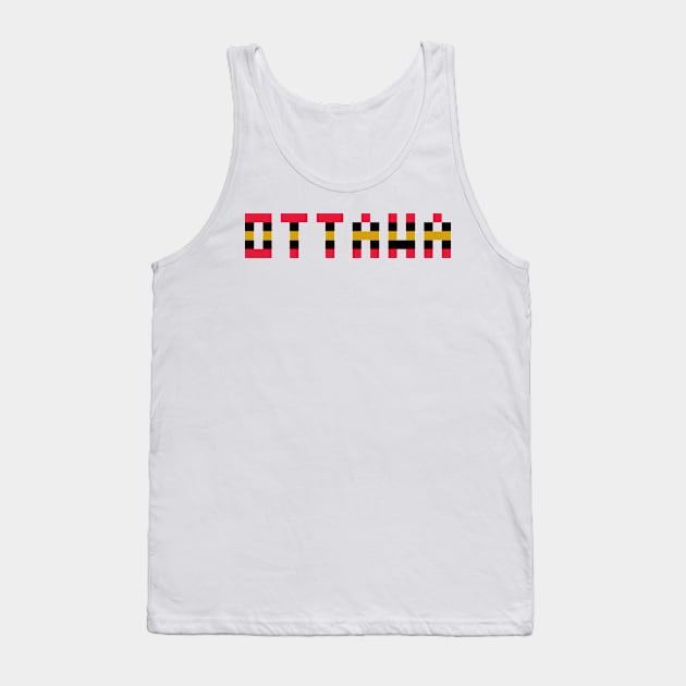 Pixel Hockey City Ottawa 2017 Tank Top by gkillerb